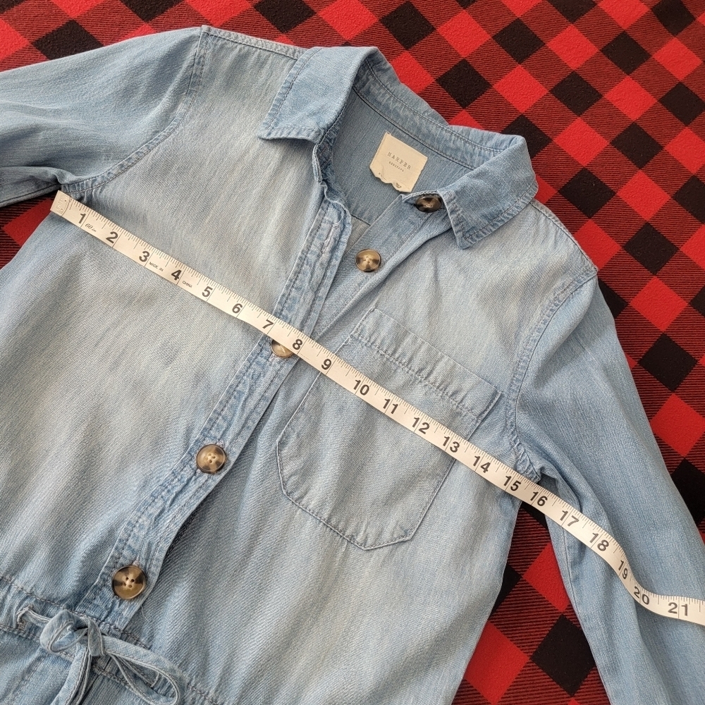 Harper Heritage Chambray Denim Romper - Picture 5 of 12